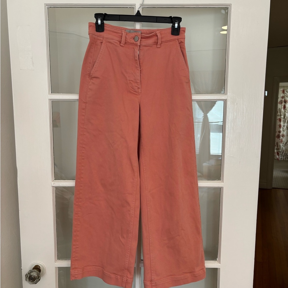 Everlane Salmon Wide-Leg Pants